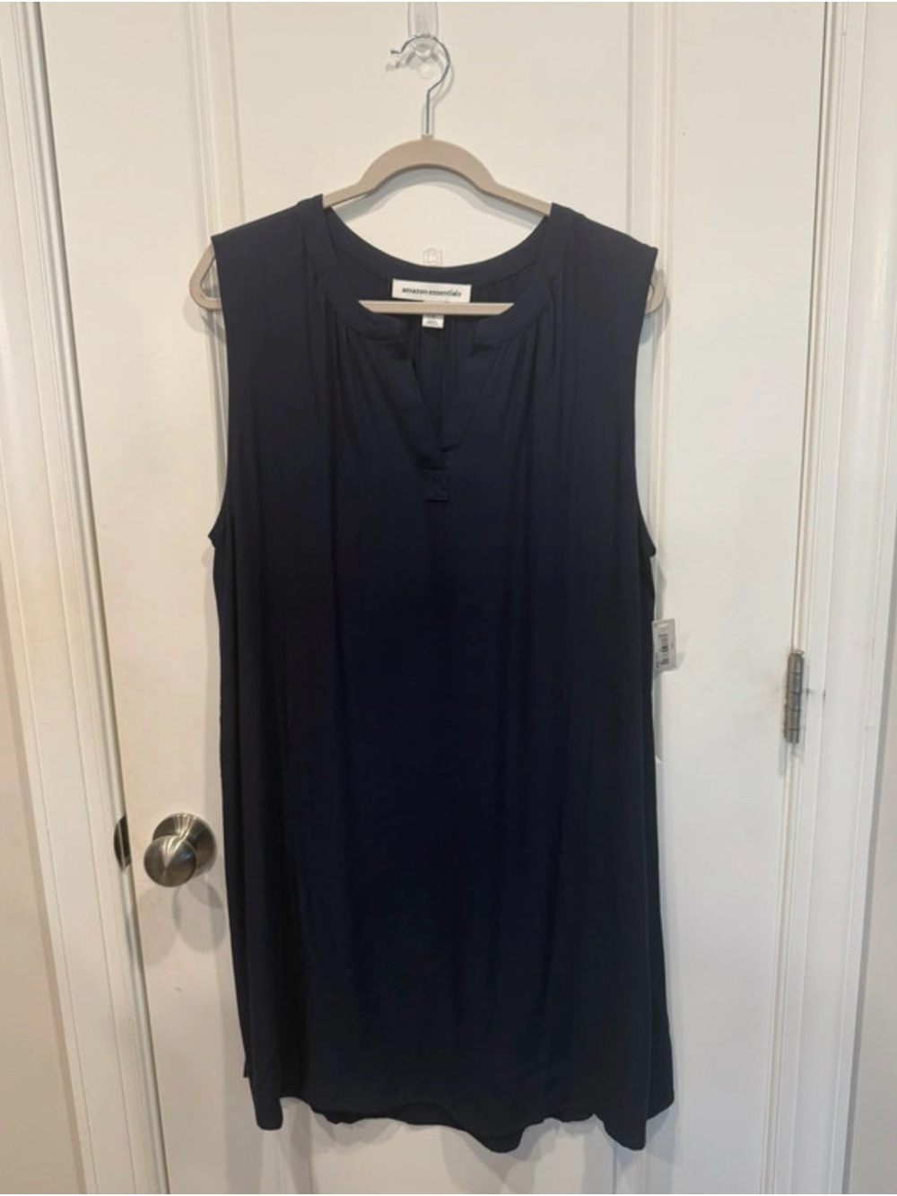 Sleeveless Navy Dress